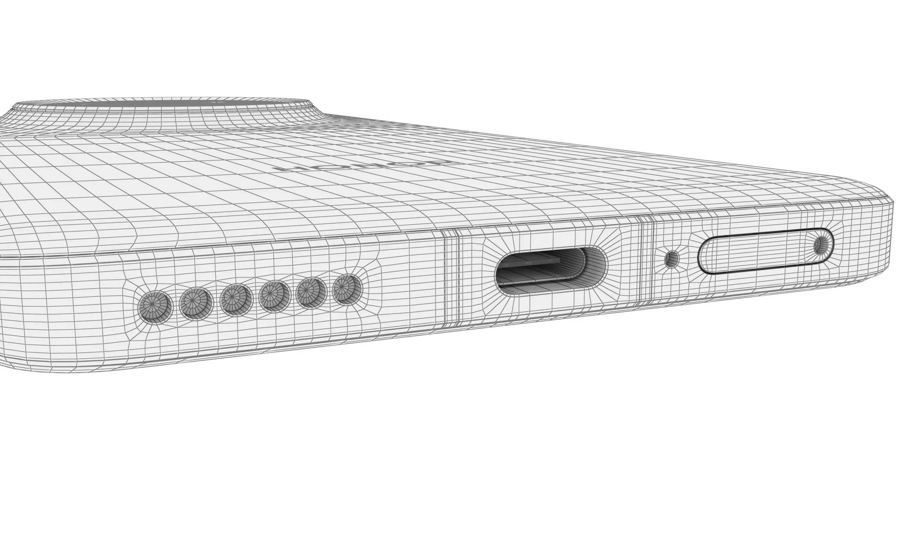 Honor Magic 5 Green High Poly  3D model_23