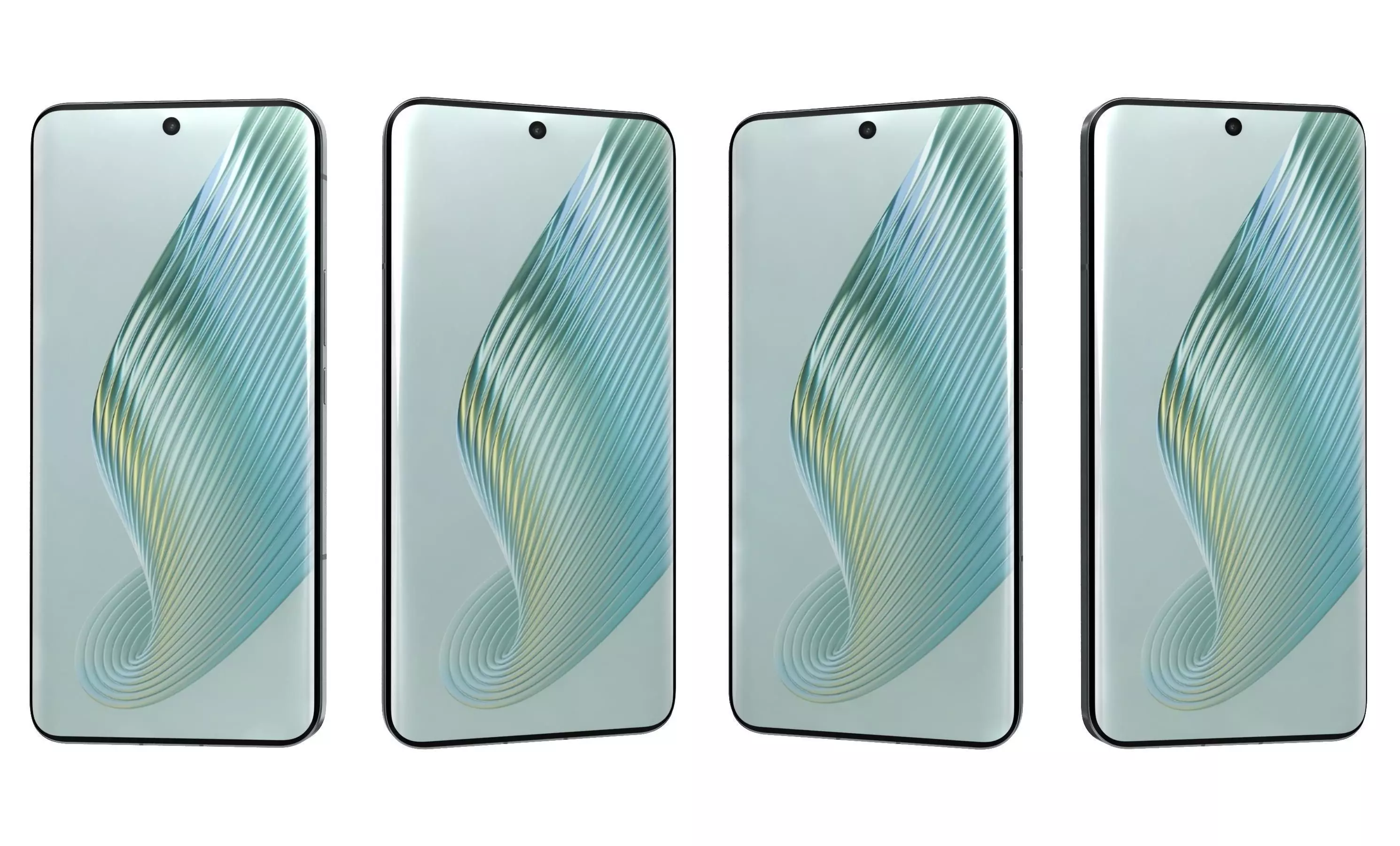 Honor Magic 5 Green High Poly  3D model_28