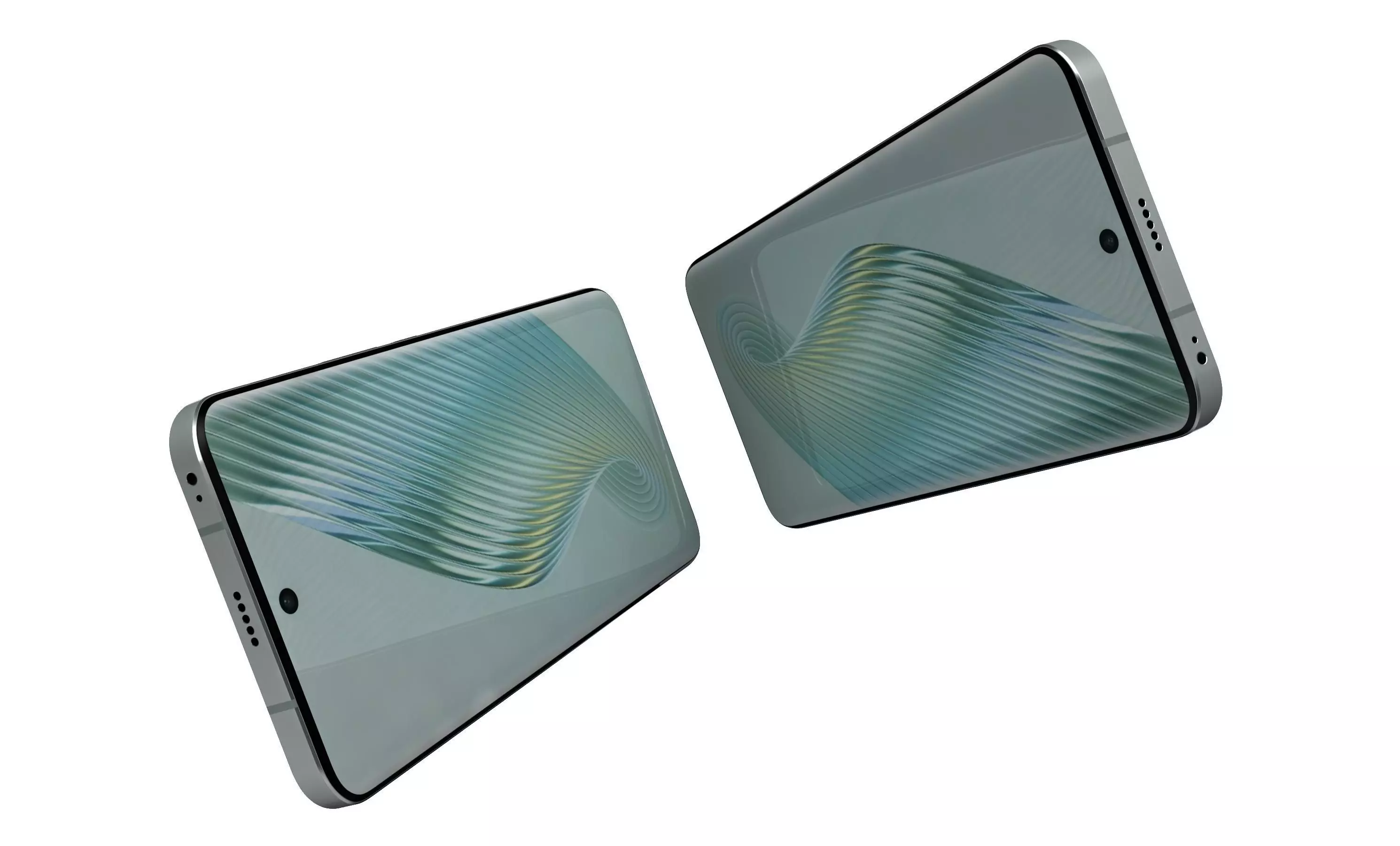 Honor Magic 5 Green High Poly  3D model_3