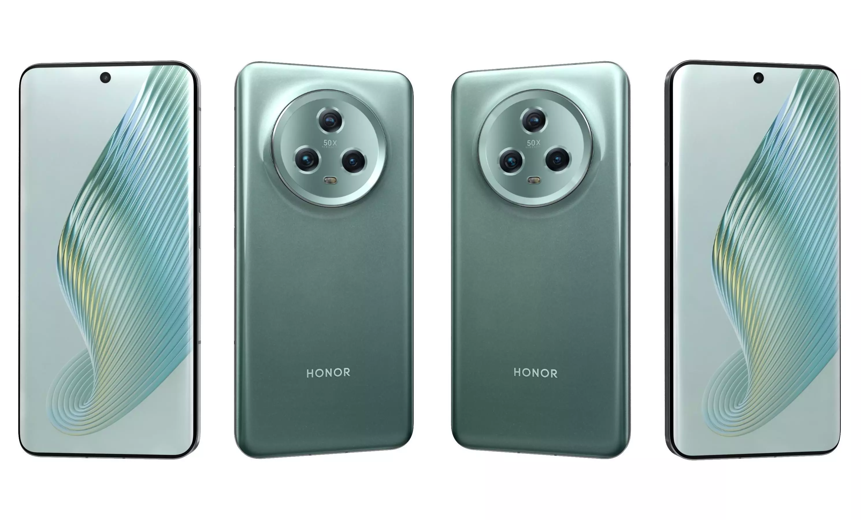 Honor Magic 5 Green High Poly  3D model_25