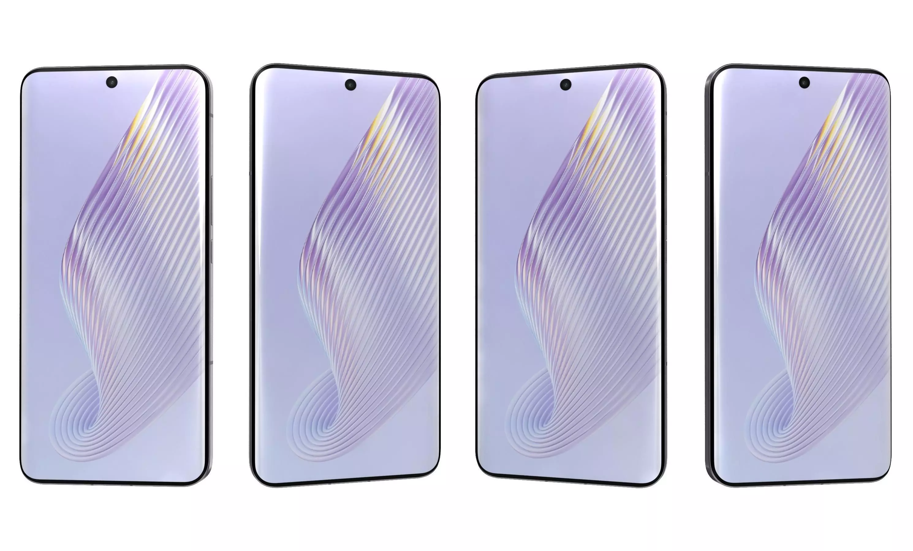 Honor Magic 5 Purple High Poly 3D model_28