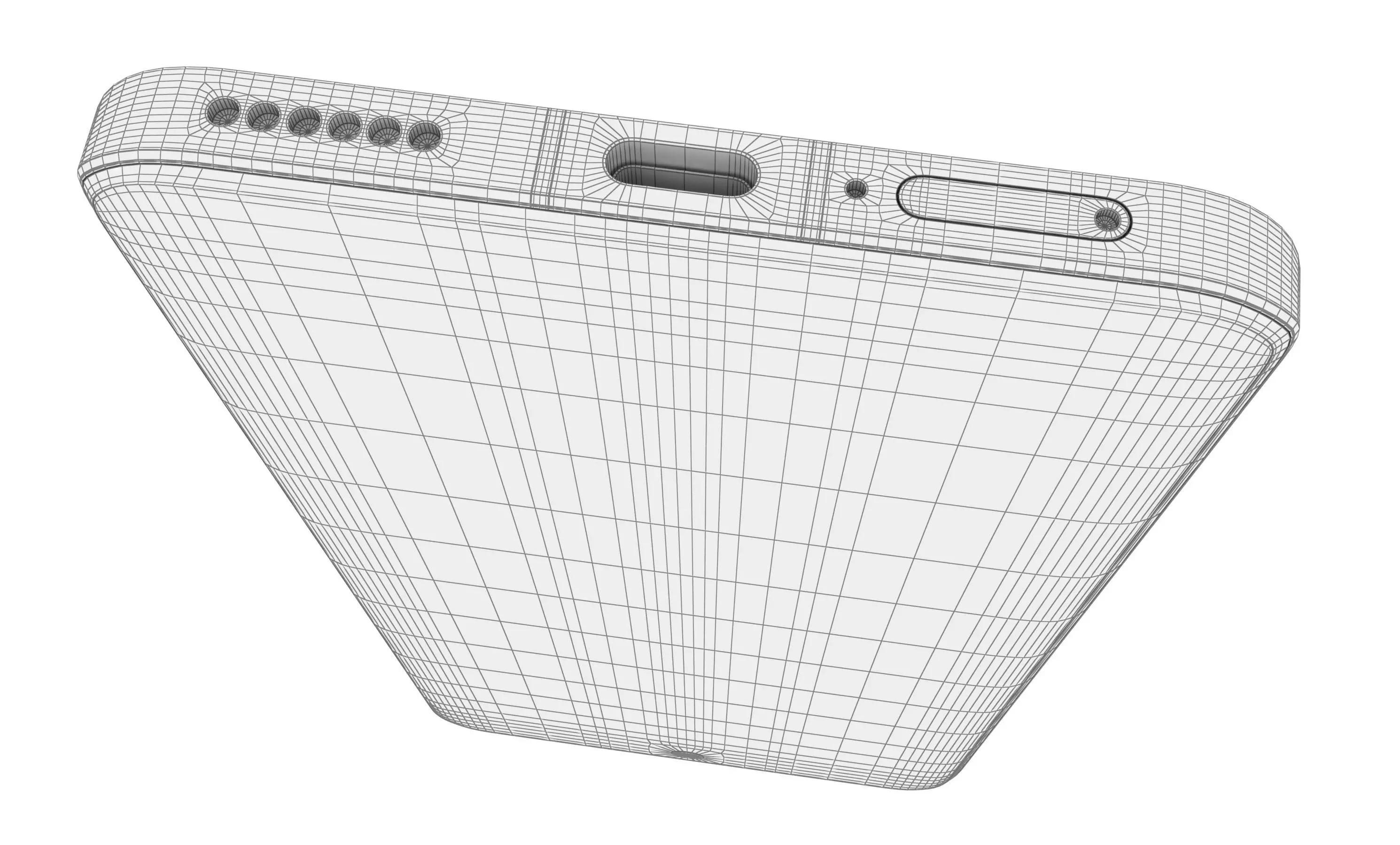 Honor Magic 5 Purple High Poly 3D model_15