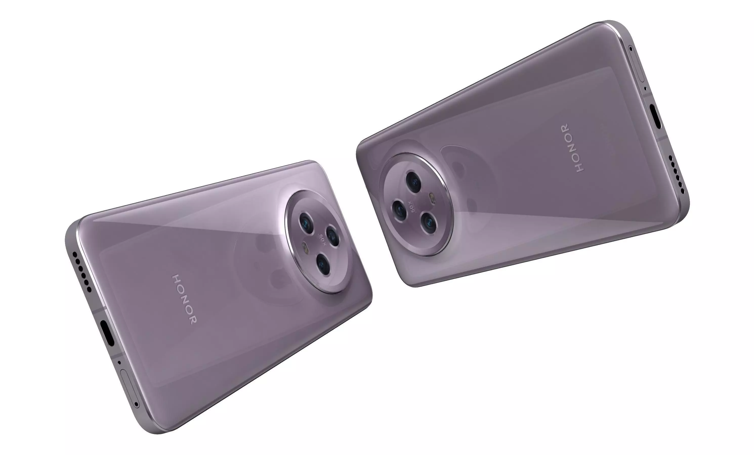 Honor Magic 5 Purple High Poly 3D model_4