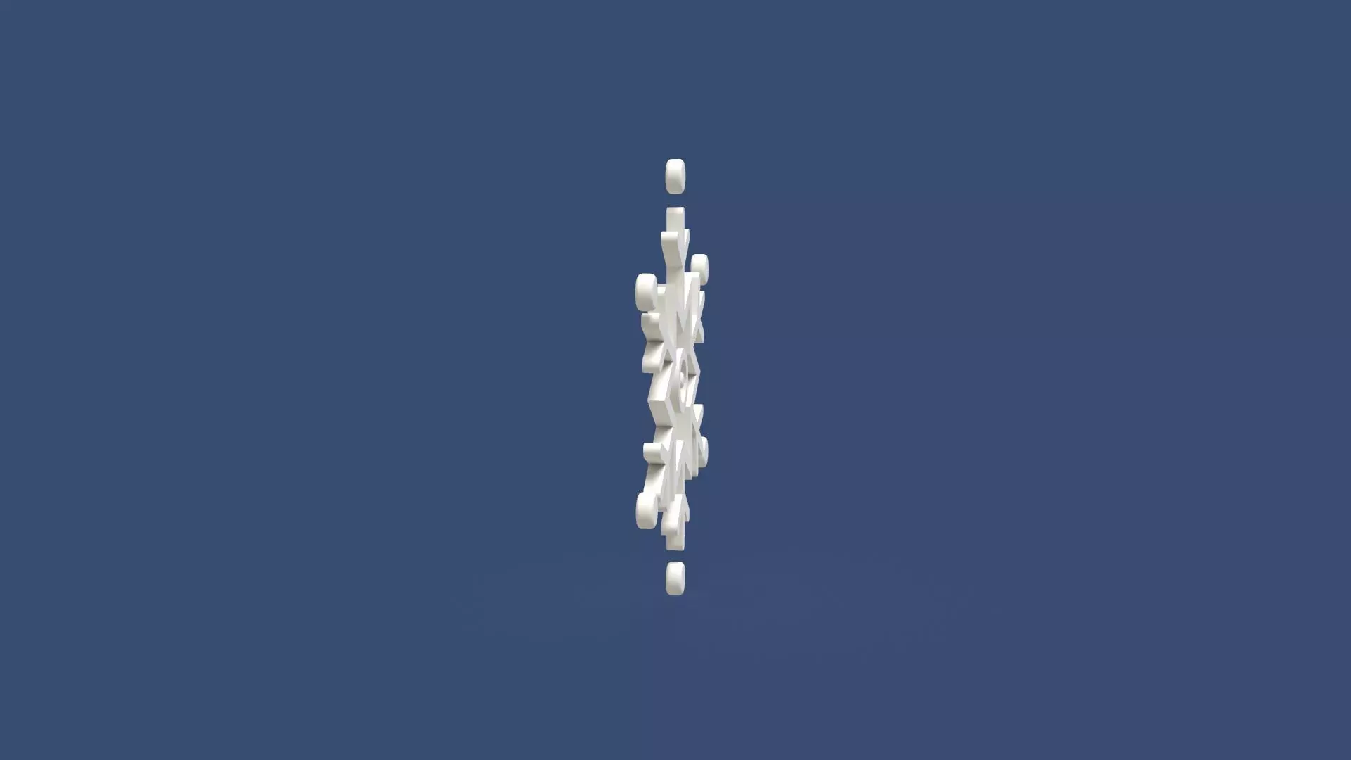 Prop002 Snowflakes 01 Low-poly 3D model_2