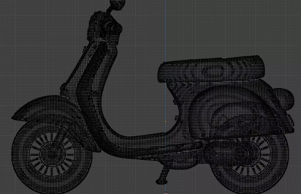 Retro Charm Scooter 3D model_1