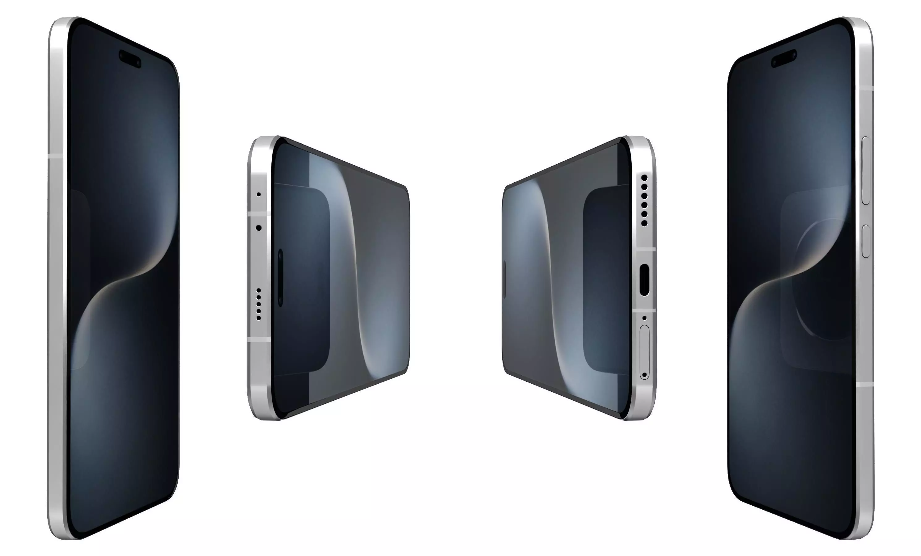 Honor Magic 7 Pro Snow White High Poly  3D model_2