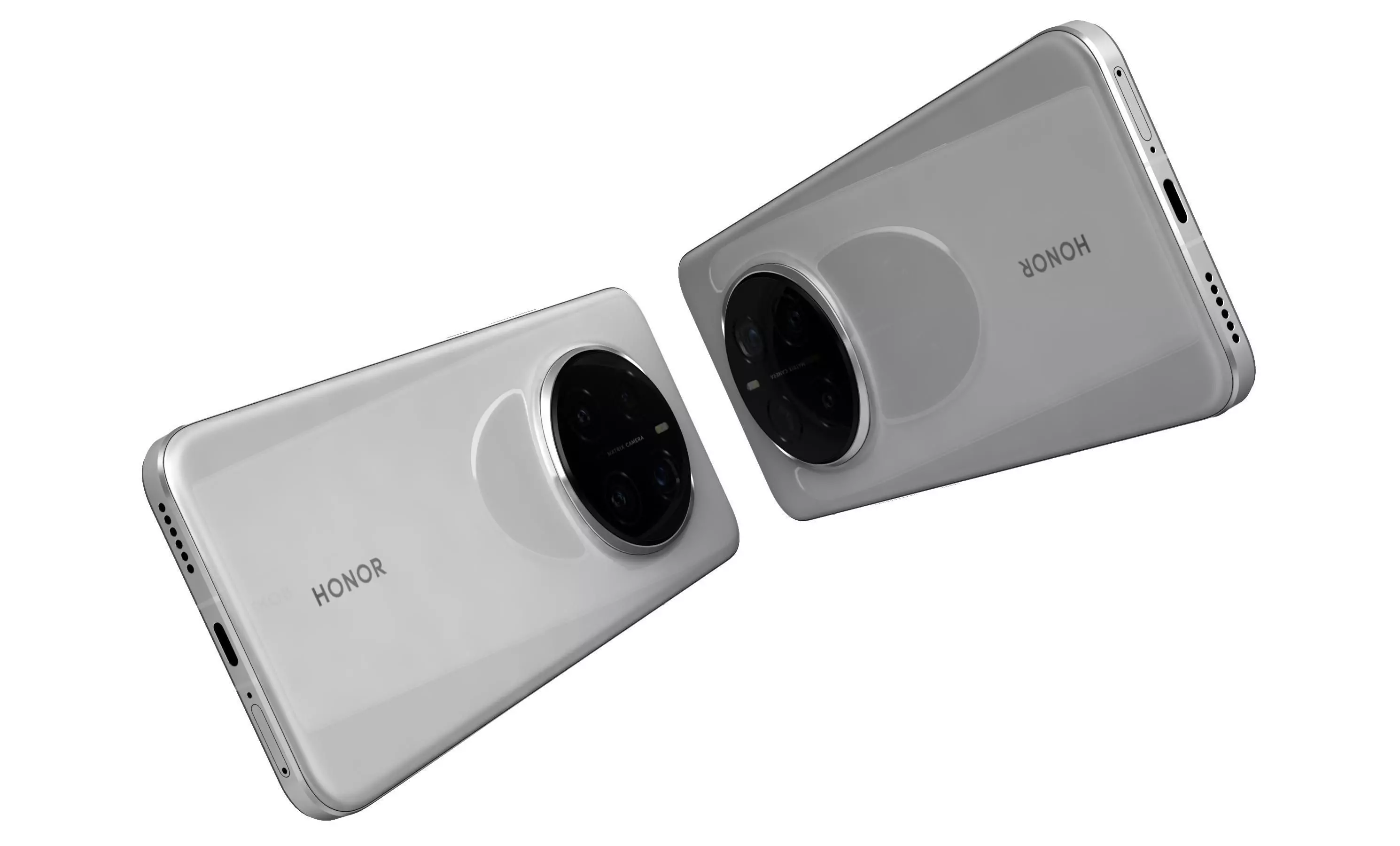 Honor Magic 7 Pro Snow White High Poly  3D model_4