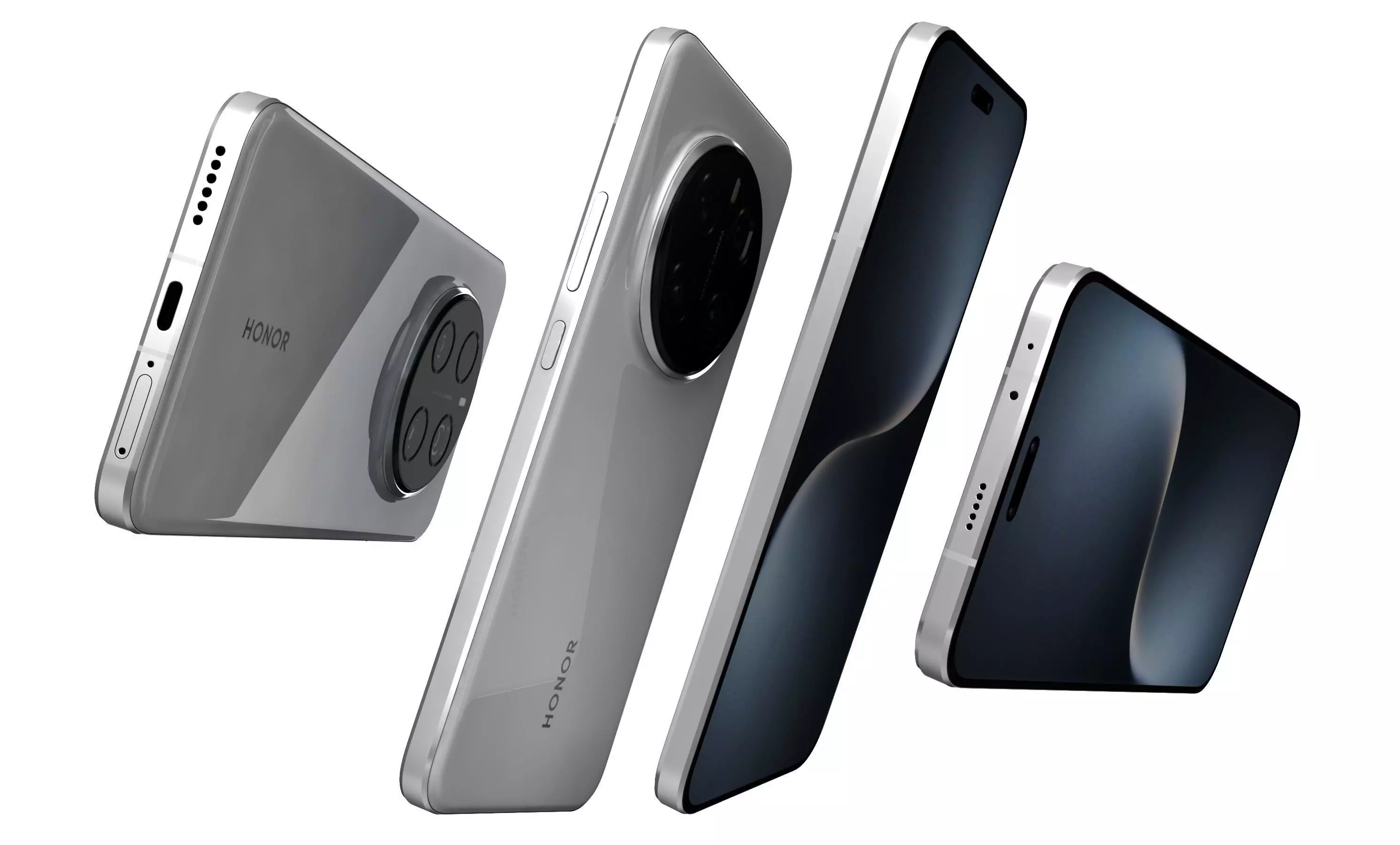 Honor Magic 7 Pro Snow White High Poly  3D model_5