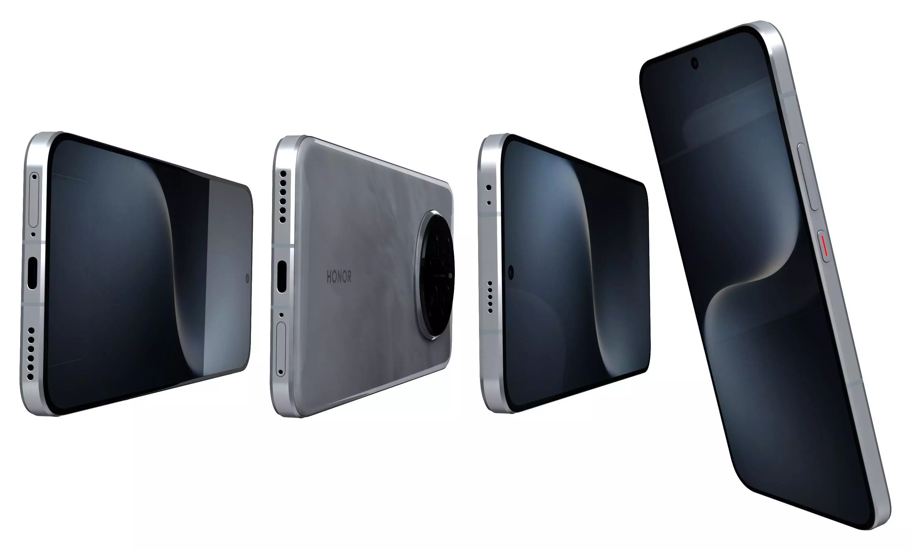 Honor Magic 7 Moon Shadow Gray High Poly 3D model_6