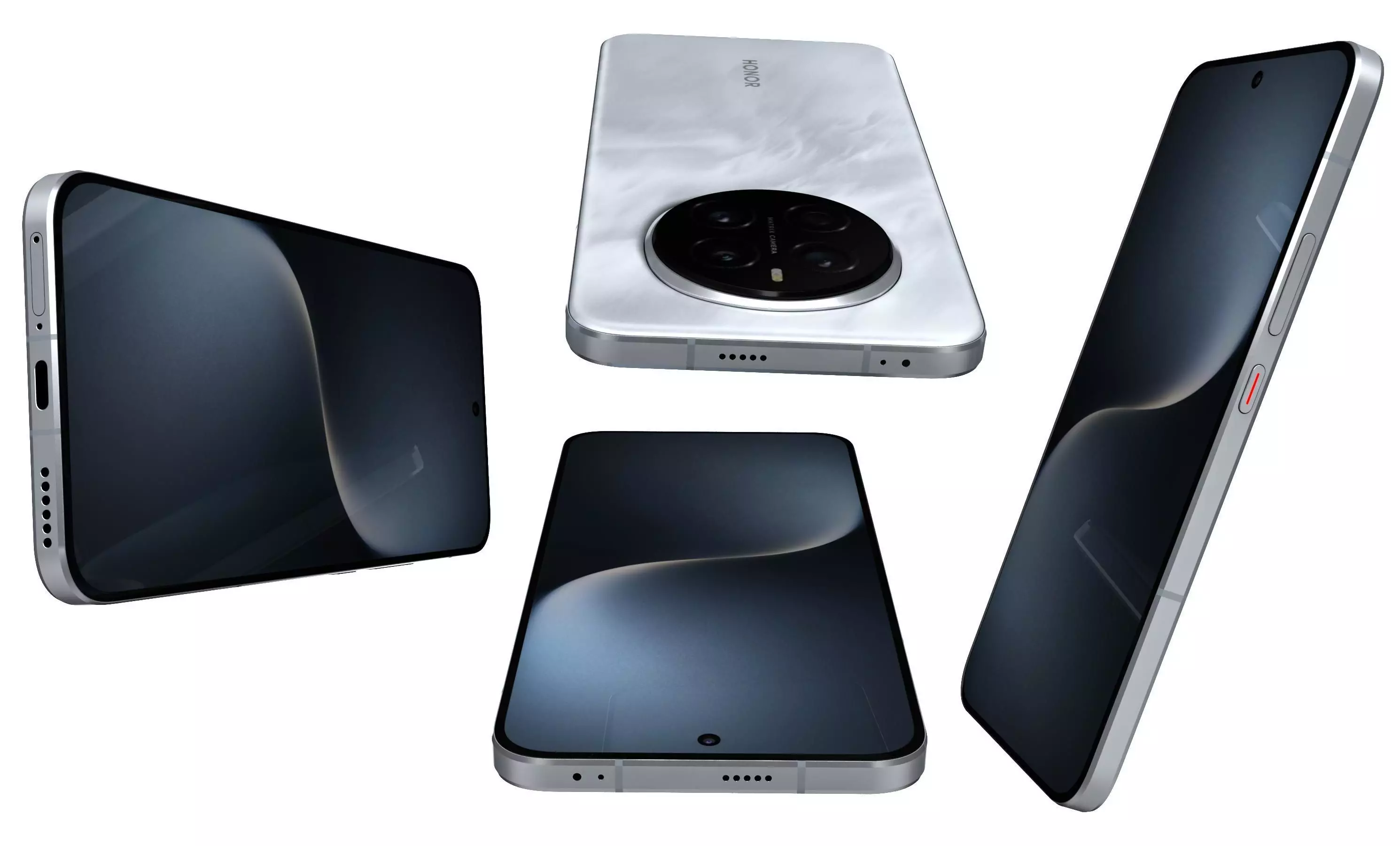 Honor Magic 7 Moon Shadow Gray High Poly 3D model_7