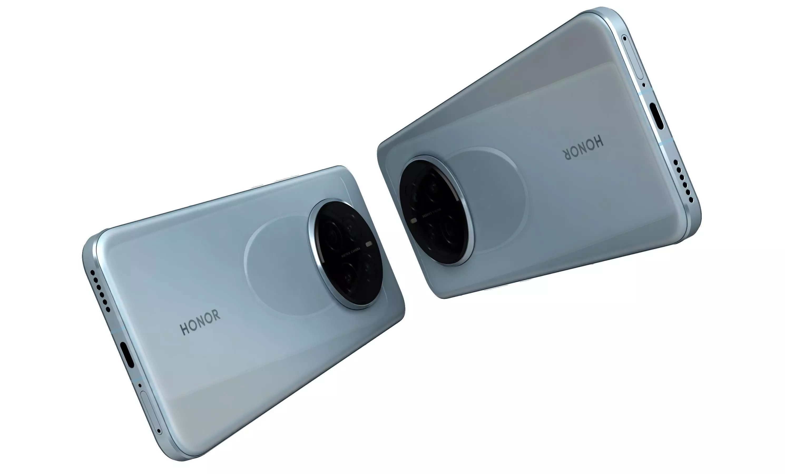 Honor Magic 7 Sky Blue High Poly 3D model_4