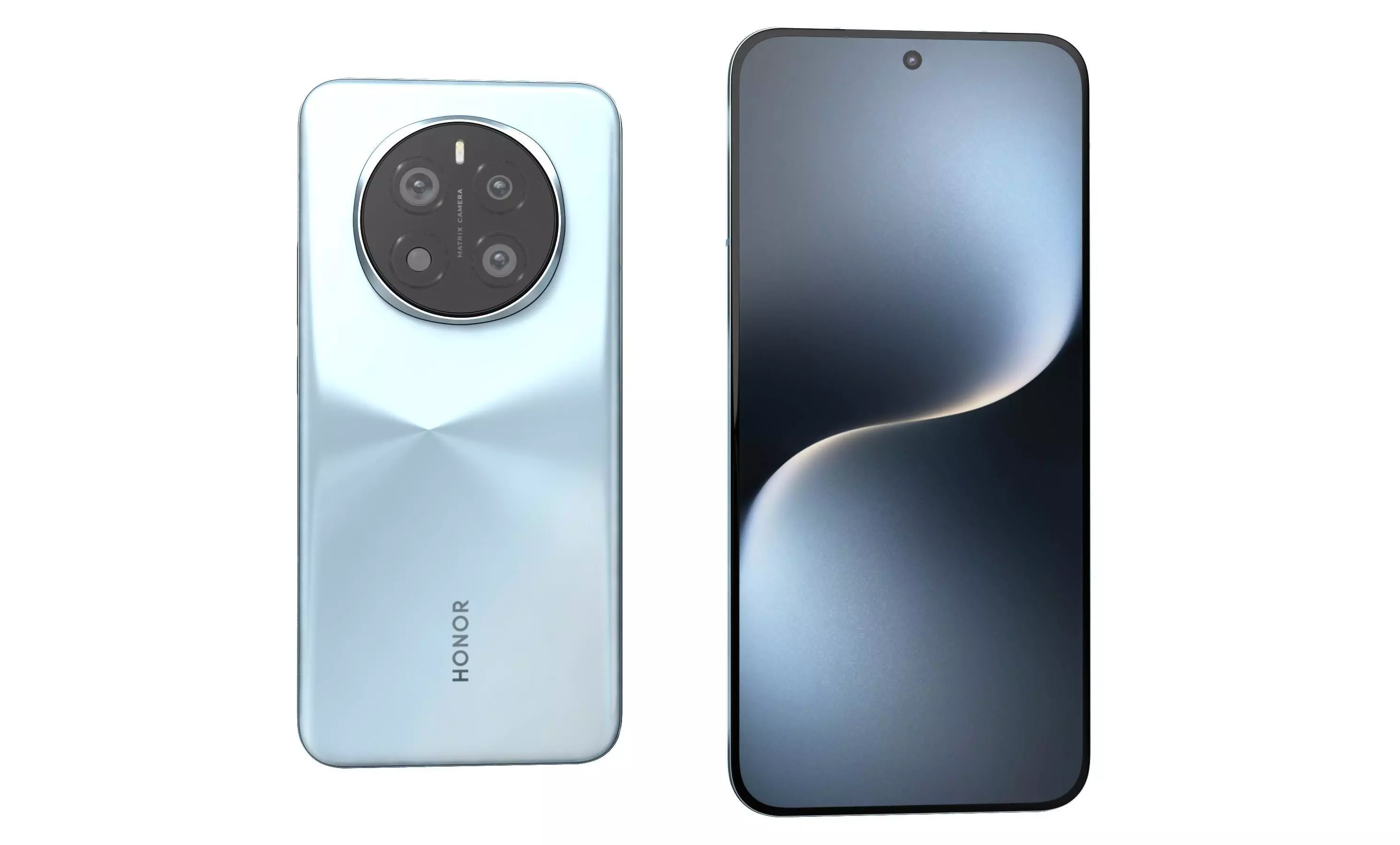 Honor Magic 7 Sky Blue High Poly 3D model_29