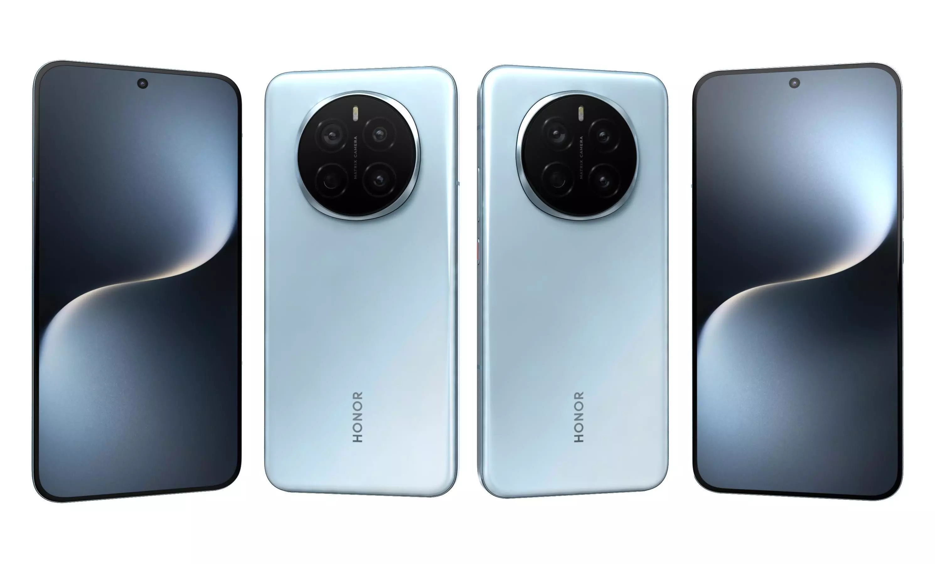 Honor Magic 7 Sky Blue High Poly 3D model_20