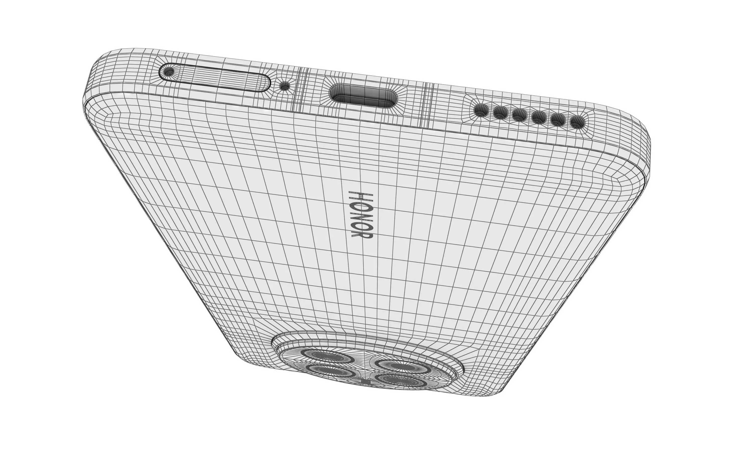 Honor Magic 7 Sky Blue High Poly 3D model_16