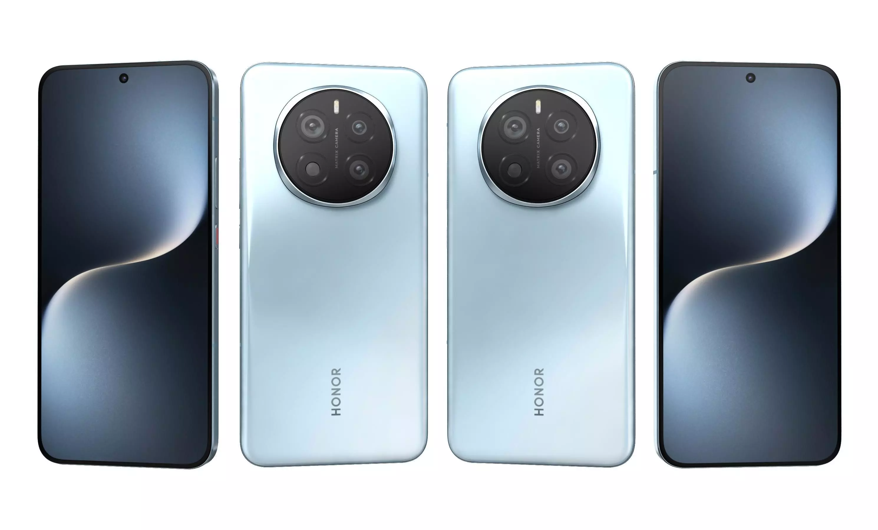 Honor Magic 7 Sky Blue High Poly 3D model_25