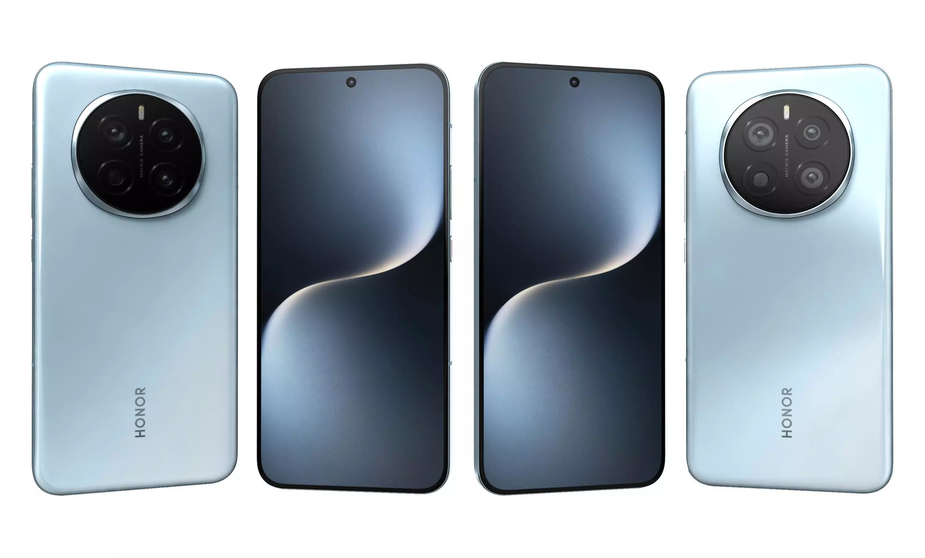 Honor Magic 7 Sky Blue High Poly 3D model_0