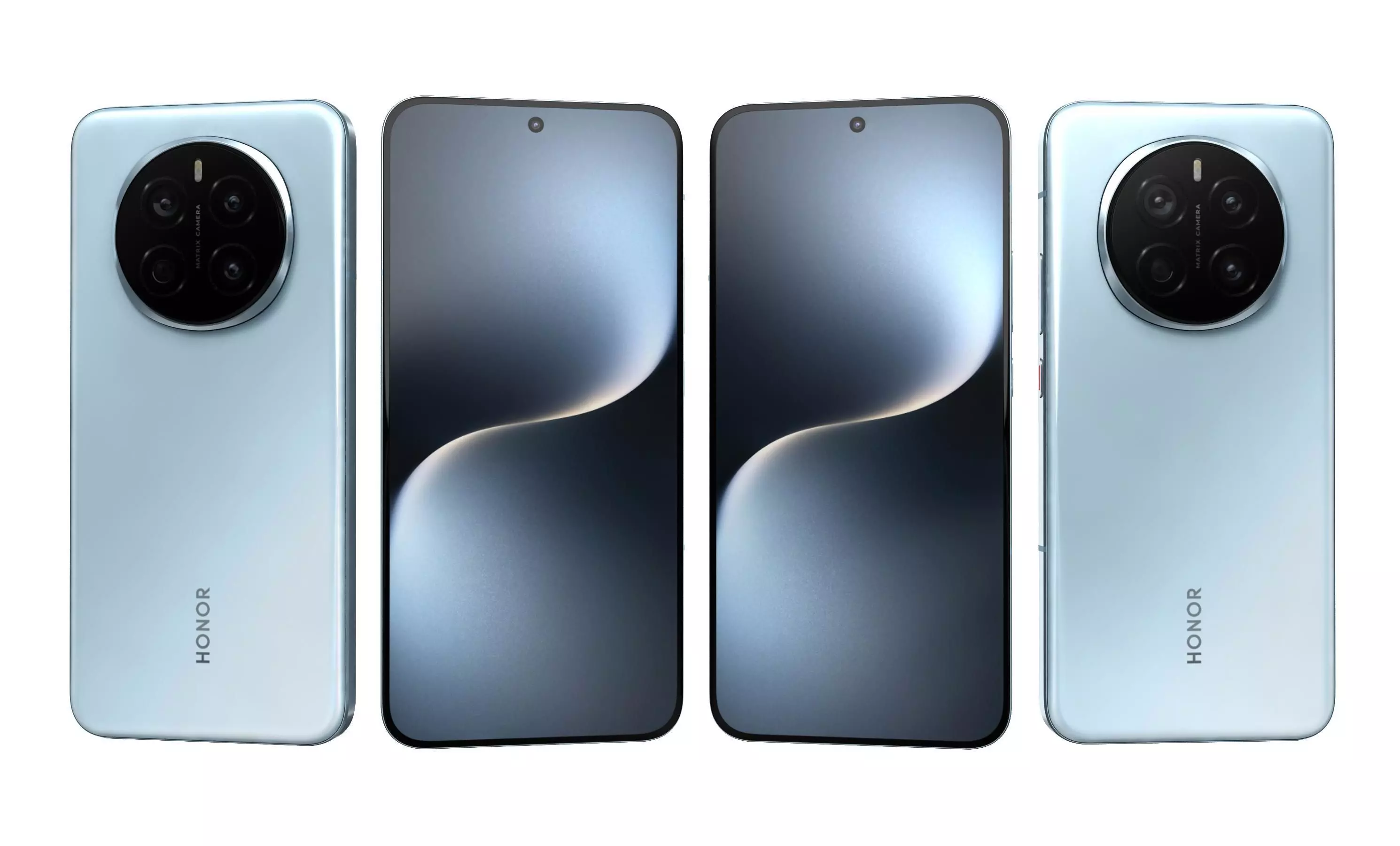 Honor Magic 7 Sky Blue High Poly 3D model_27