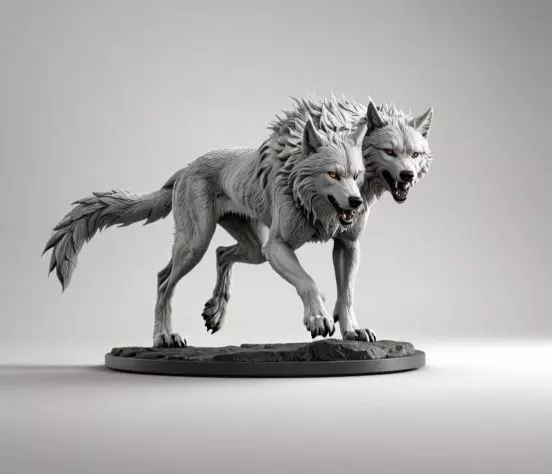 Death dog Forgotten Realms model file for printer 3D print model_0