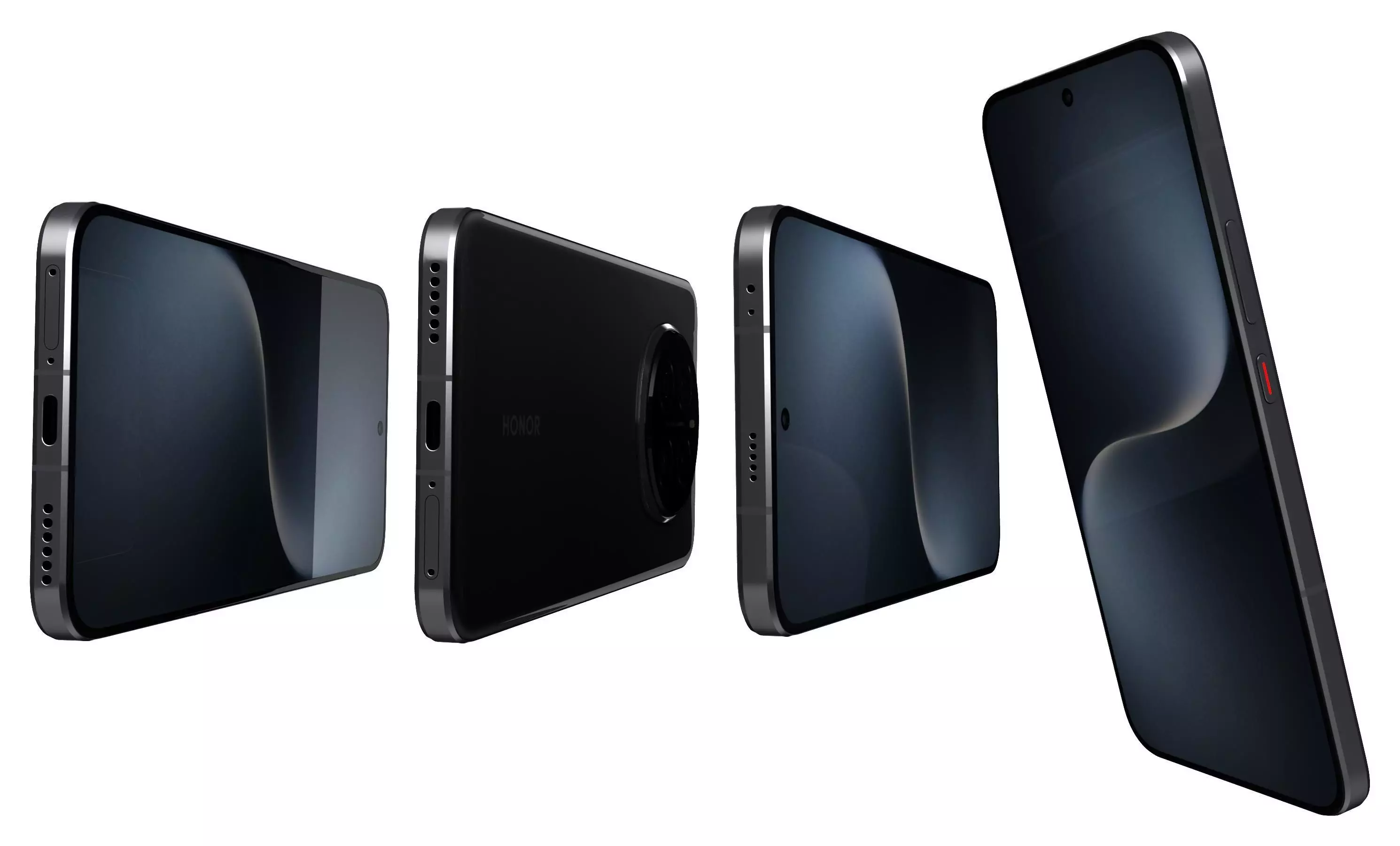 Honor Magic 7 Velvet Black High Poly  3D model_6