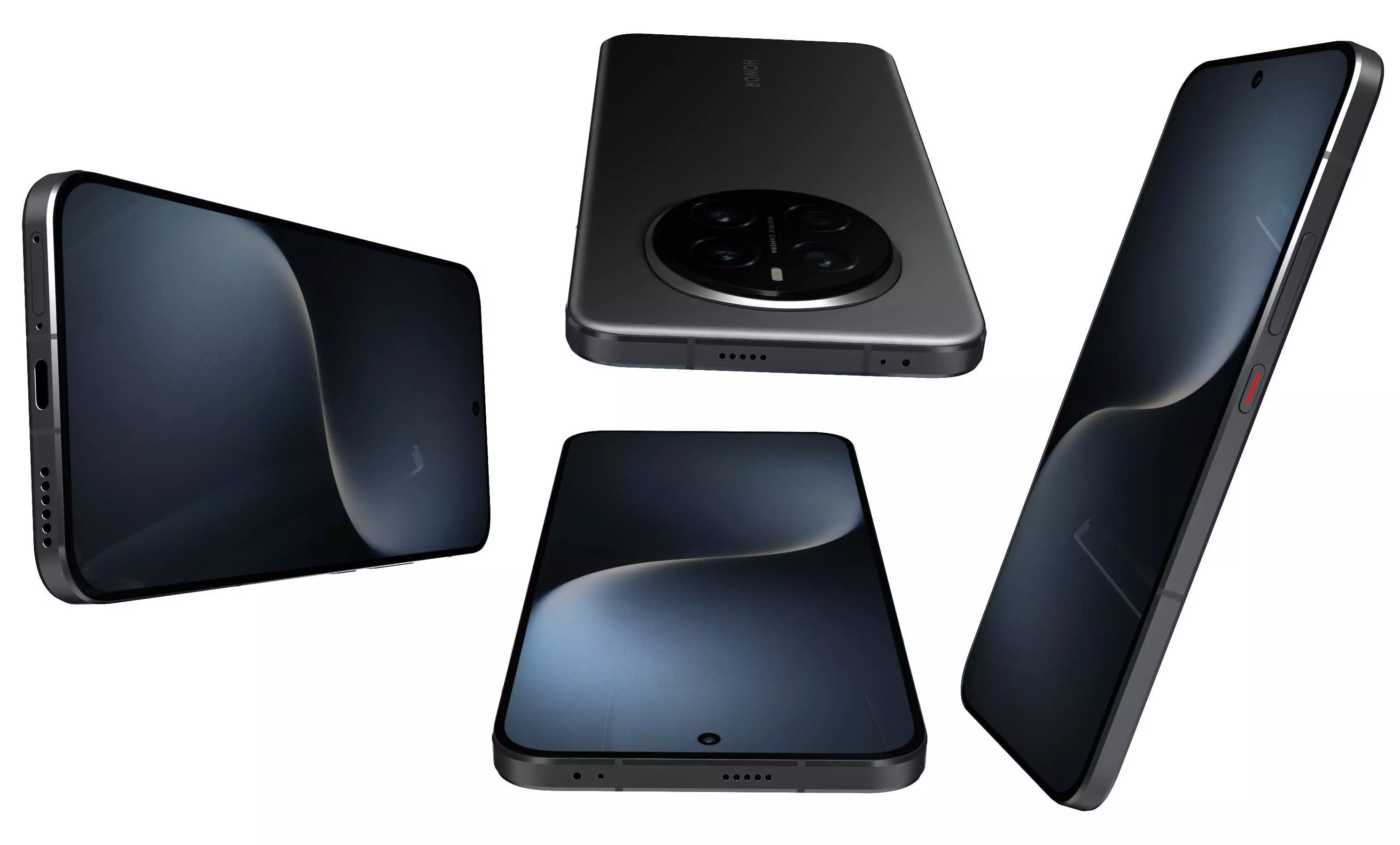 Honor Magic 7 Velvet Black High Poly  3D model_7