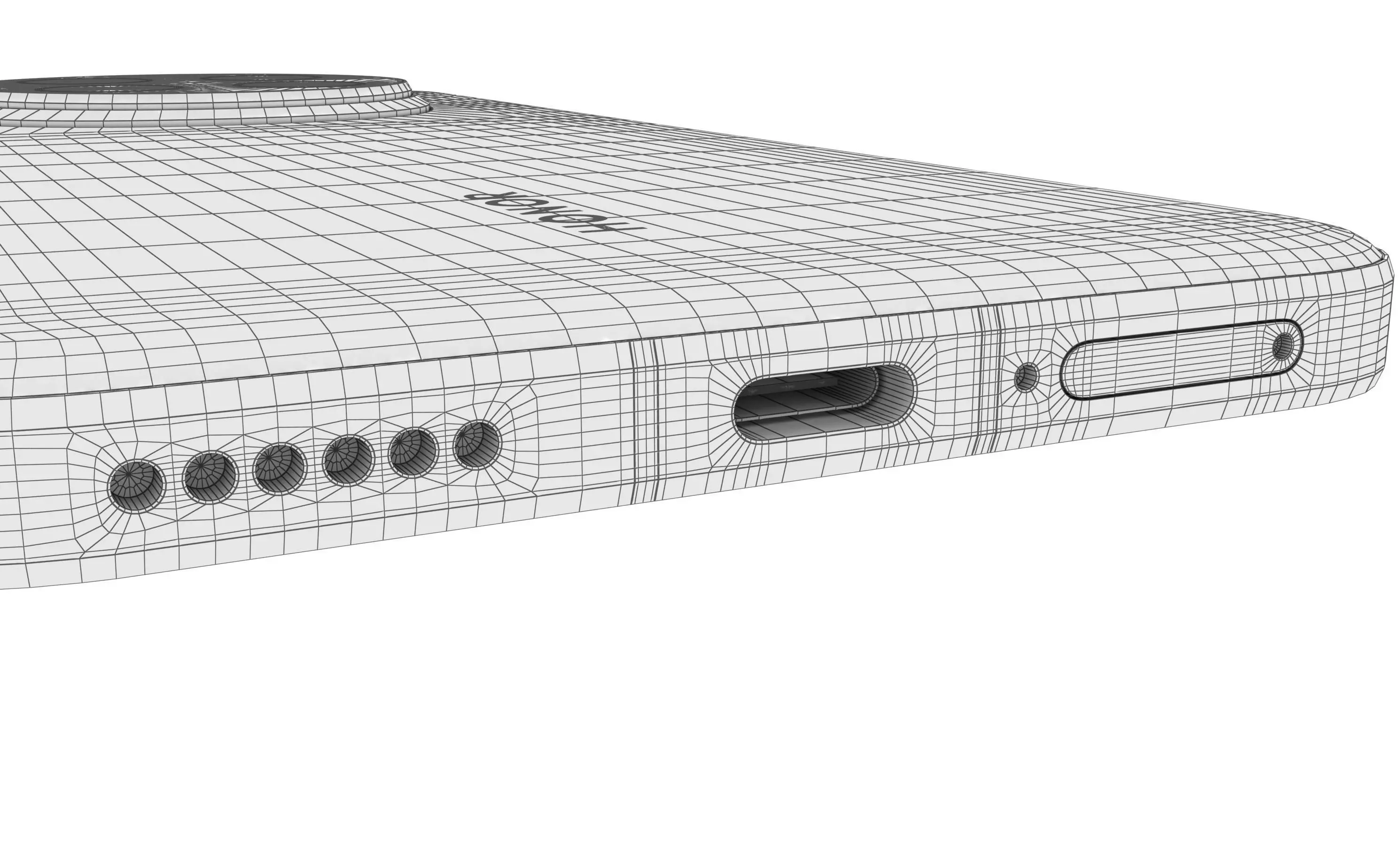 Honor Magic 7 Velvet Black High Poly  3D model_23