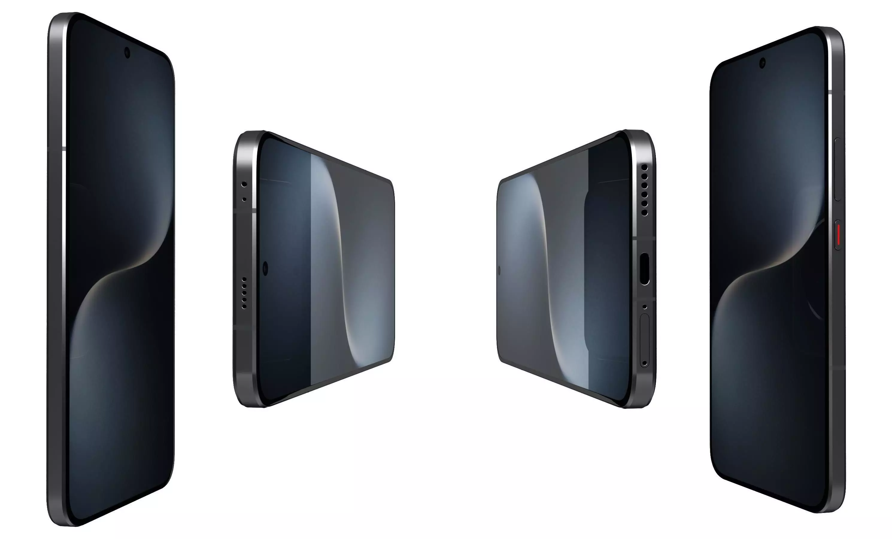 Honor Magic 7 Velvet Black High Poly  3D model_2