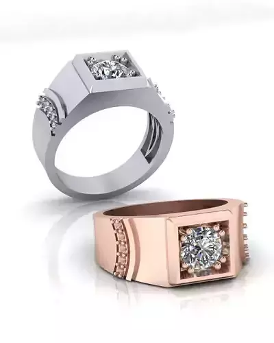 man signet engagement jewelry ring