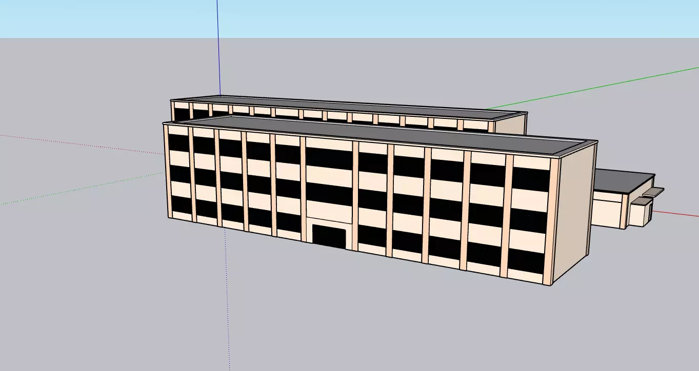 Japanese School Model 3D model_1