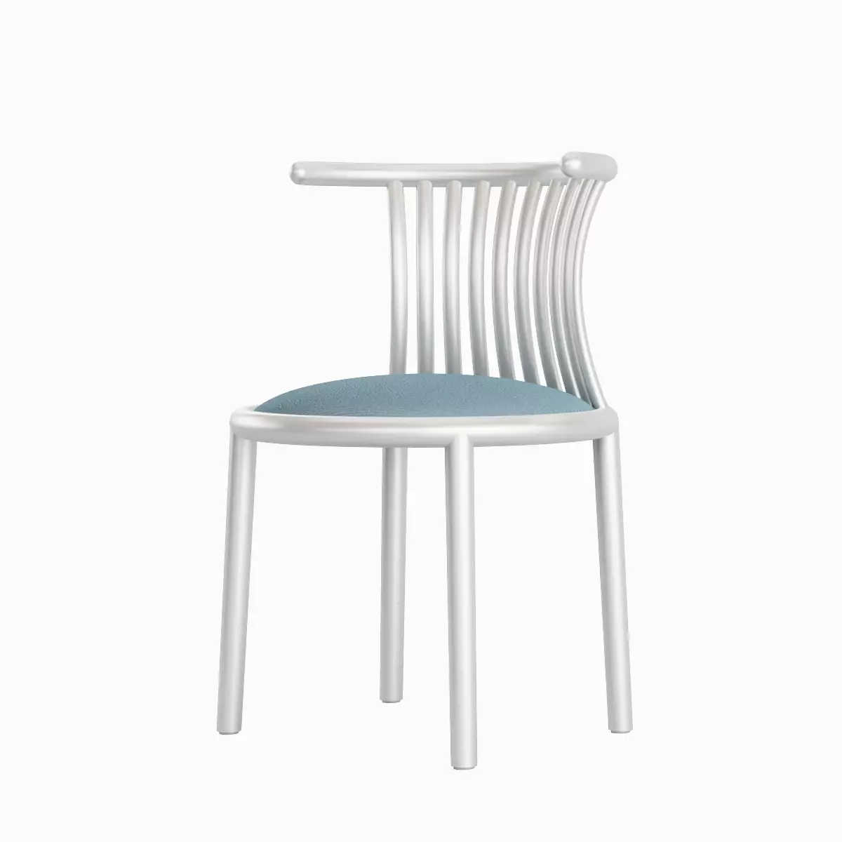 Curved Iron Chair Pack 3D Model Collection_3