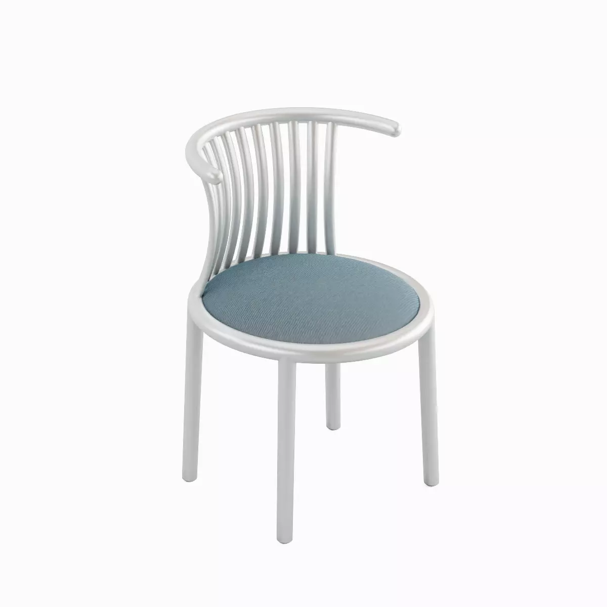 Curved Iron Chair Pack 3D Model Collection_5