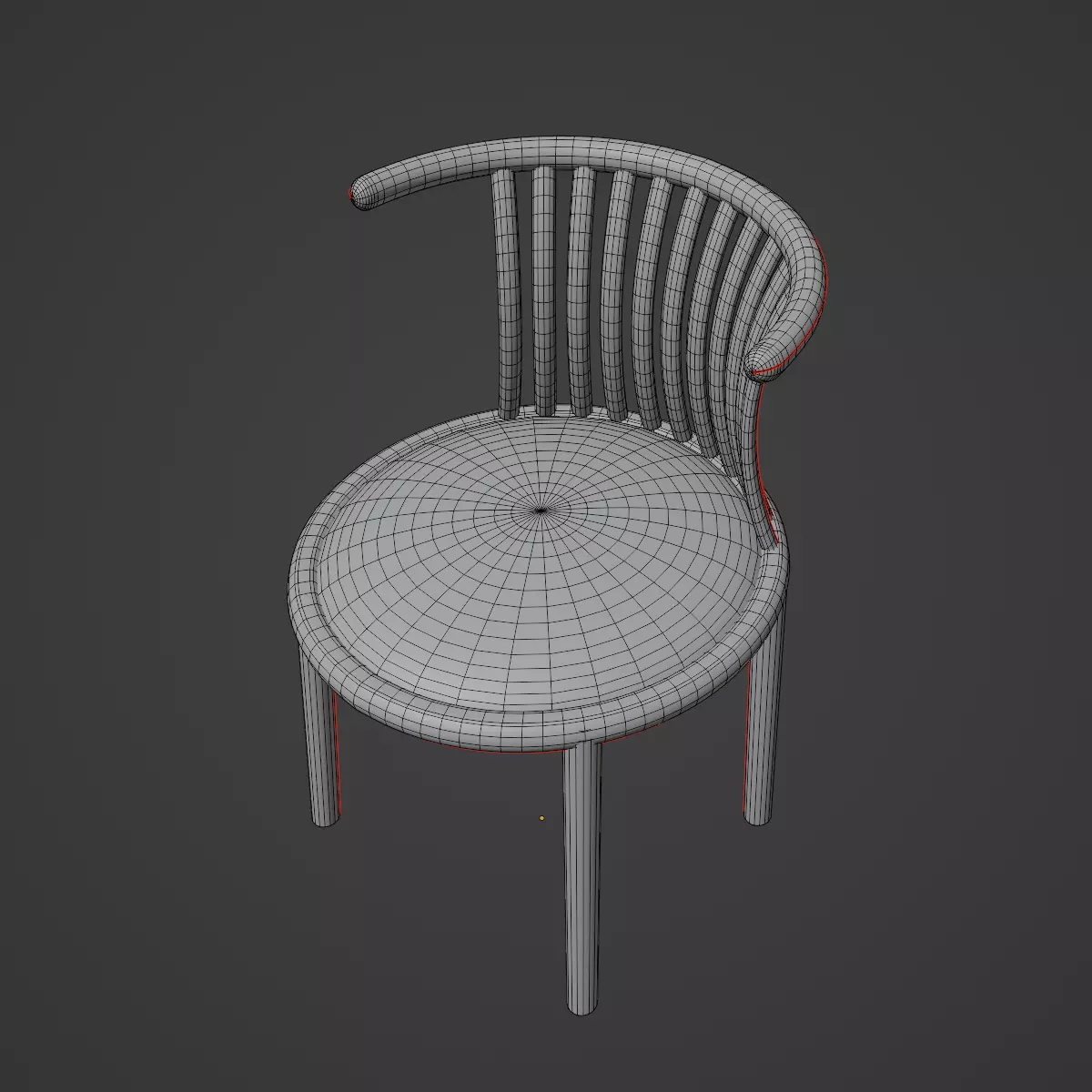 Curved Iron Chair Pack 3D Model Collection_44