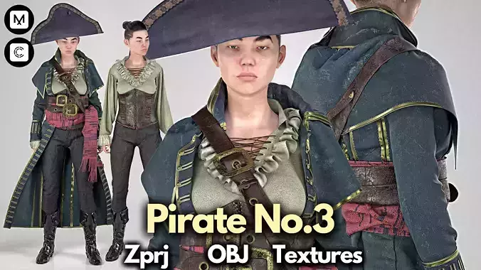 Pirate No 3 Full Game Ready Outfit