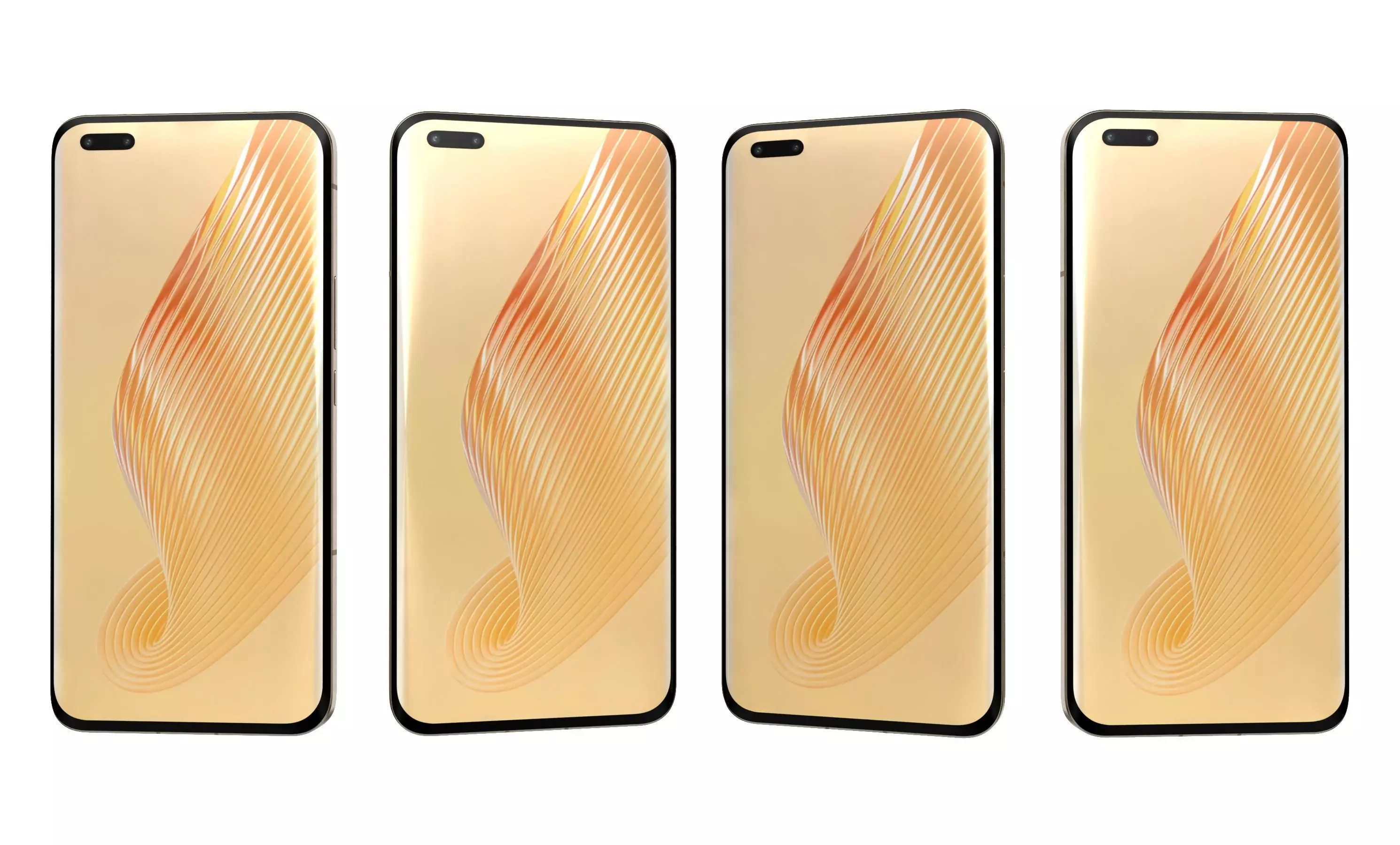 Honor Magic5 Pro All Colors High Poly 3D model_21