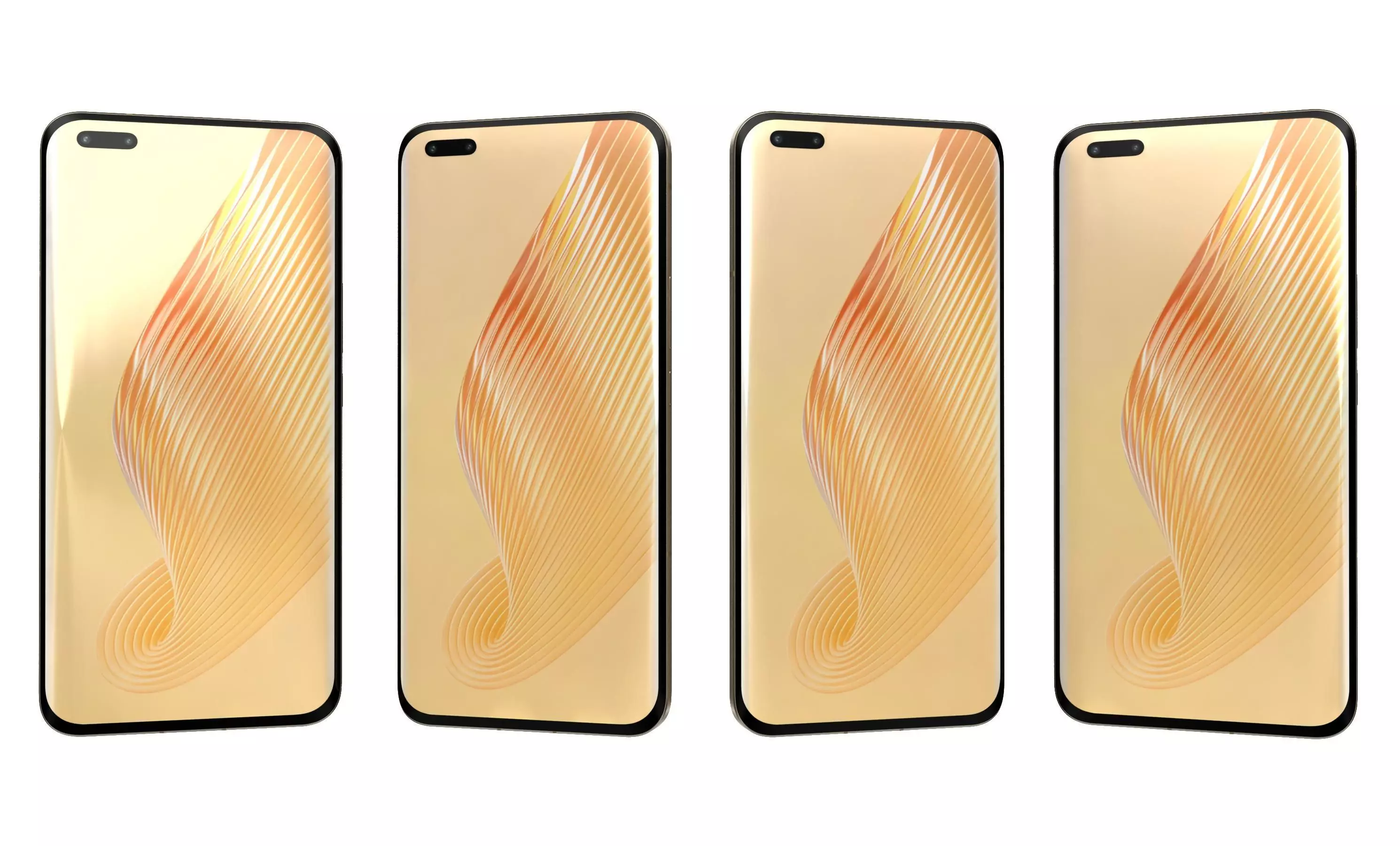 Honor Magic5 Pro All Colors High Poly 3D model_15