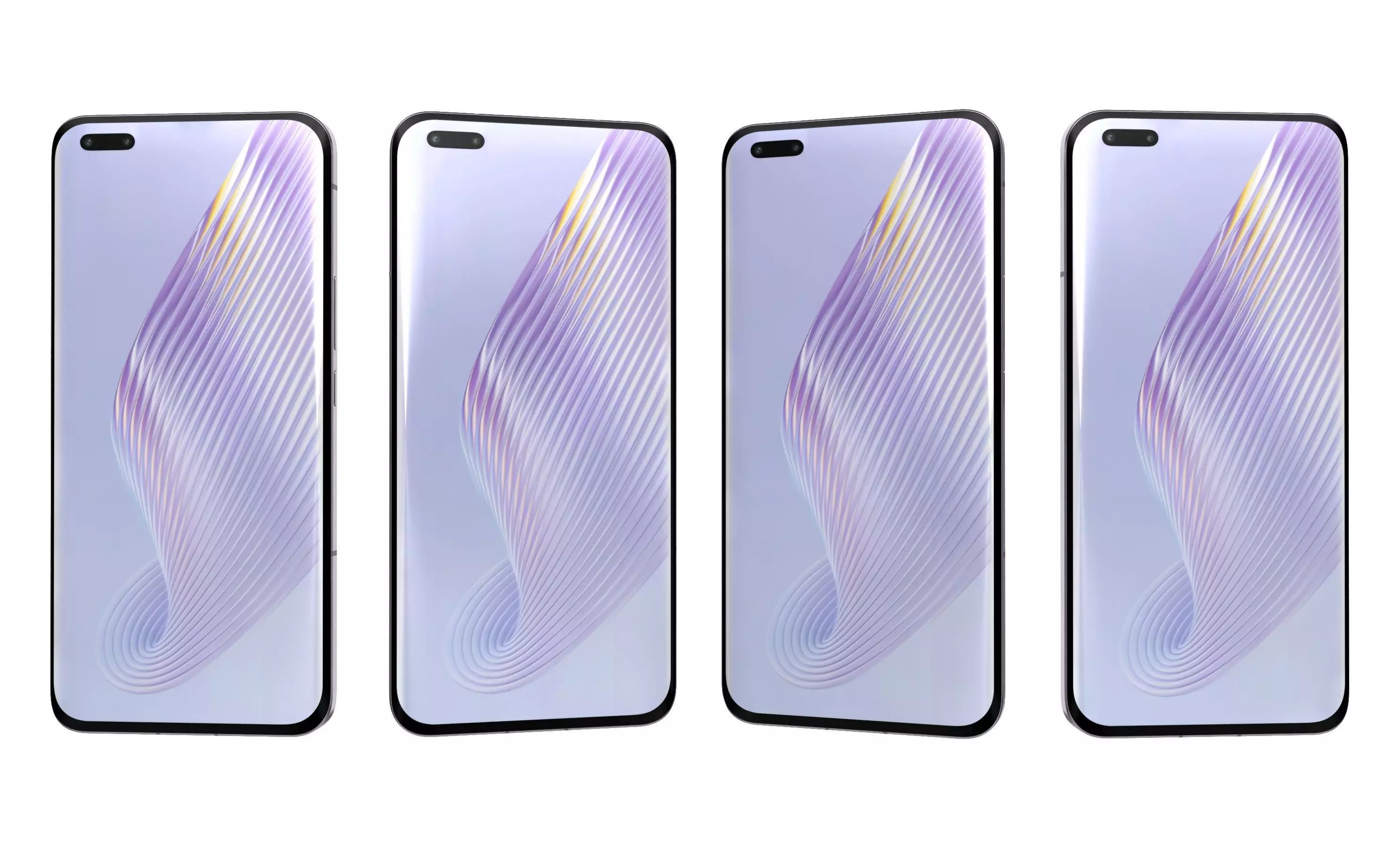 Honor Magic5 Pro All Colors High Poly 3D model_10