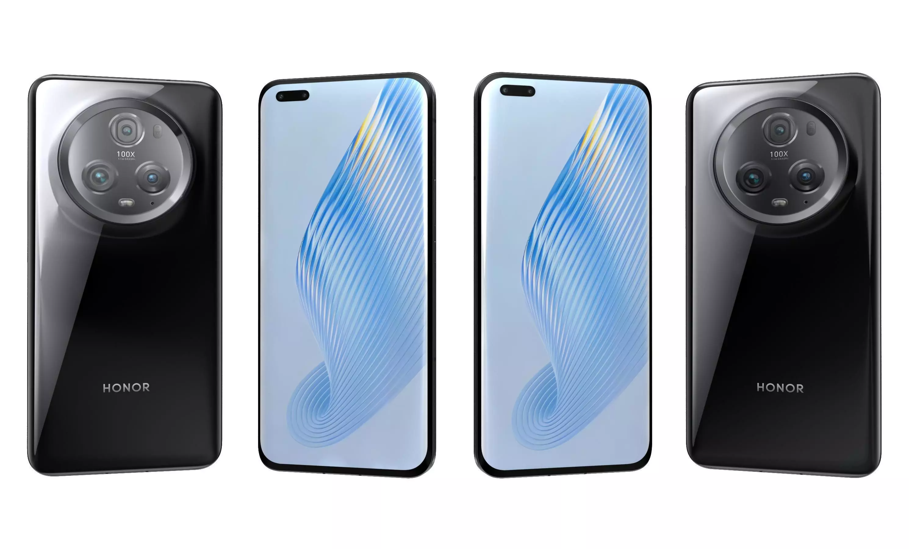 Honor Magic5 Pro All Colors High Poly 3D model_1