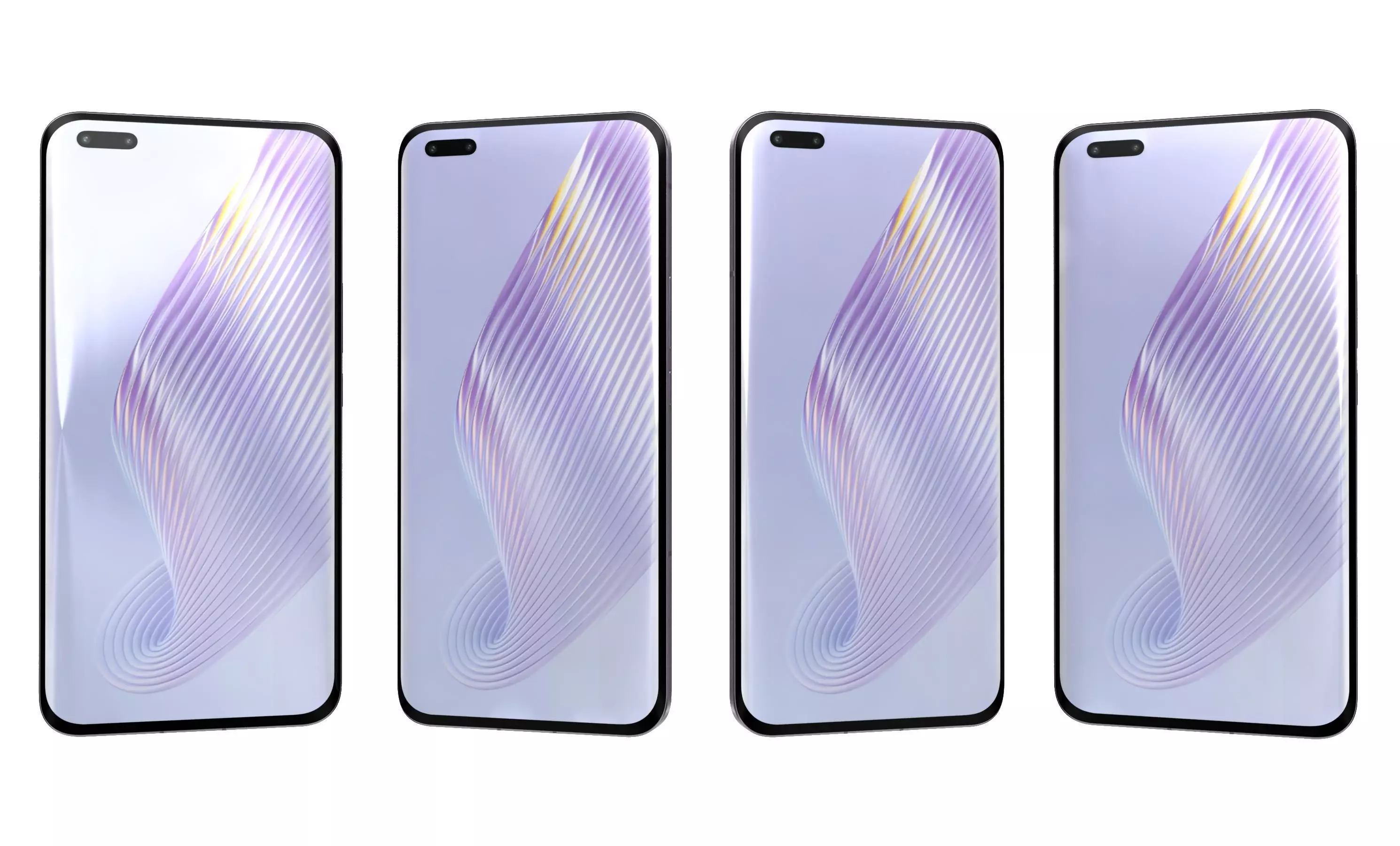 Honor Magic5 Pro All Colors High Poly 3D model_4