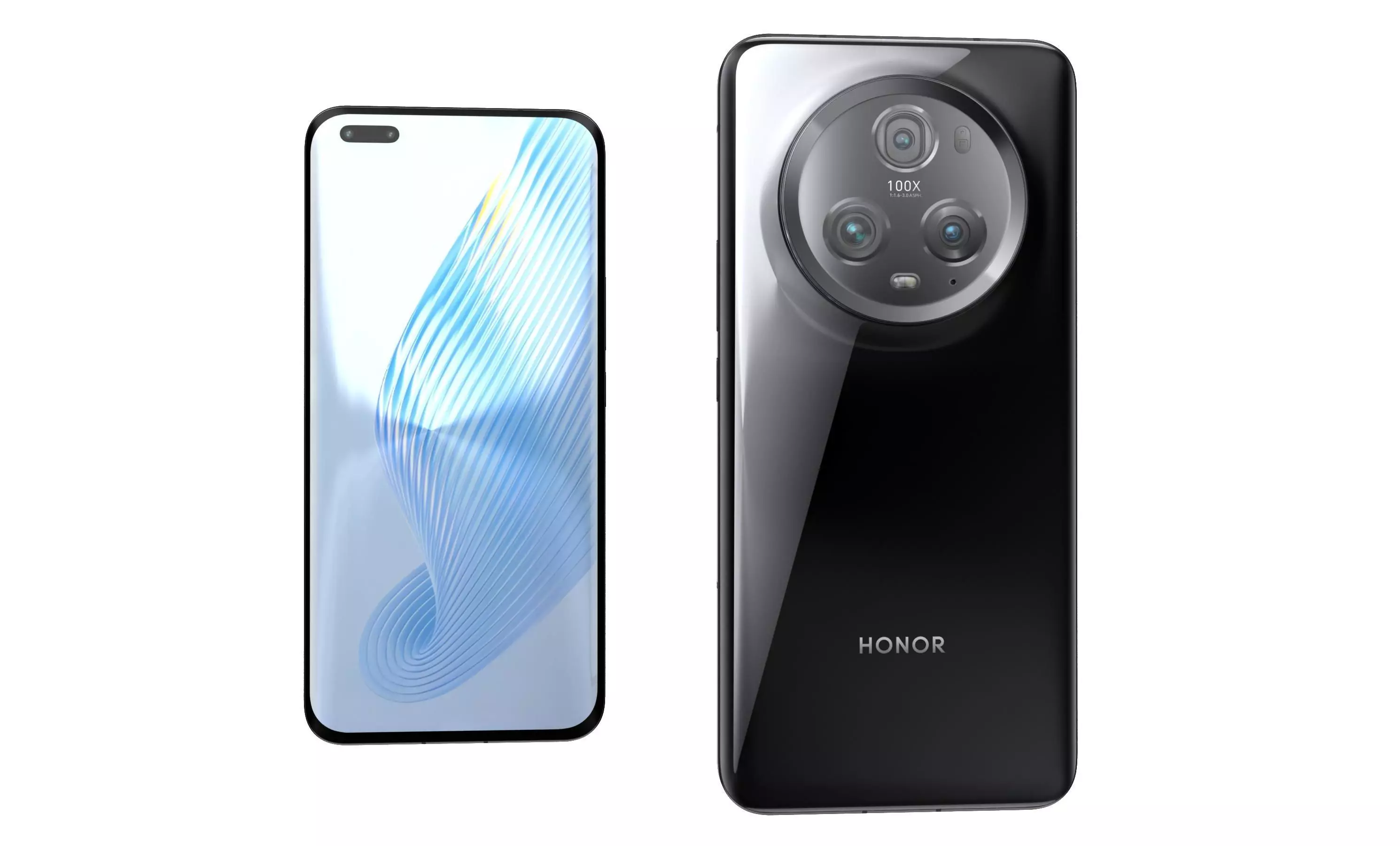 Honor Magic5 Pro All Colors High Poly 3D model_2