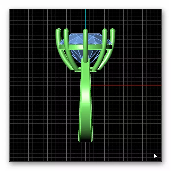 round engagement jewelry ring 3D print model_3