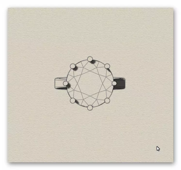 round engagement jewelry ring 3D print model_5