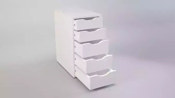 White Drawer Unit