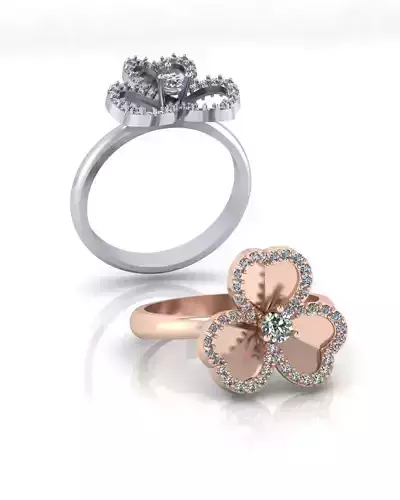 clover high jewelry ring