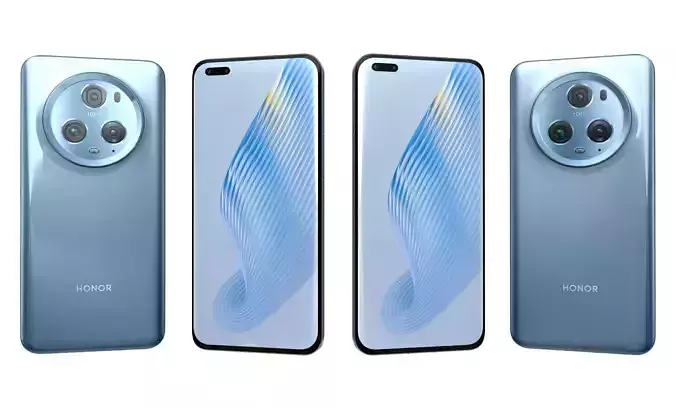 Honor Magic5 Pro Blue High Poly