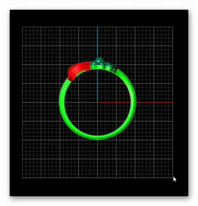 bow tie gold ring 3D print model_2