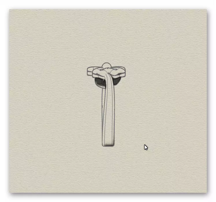 bow tie gold ring 3D print model_6