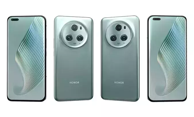 Honor Magic5 Pro Green High Poly 