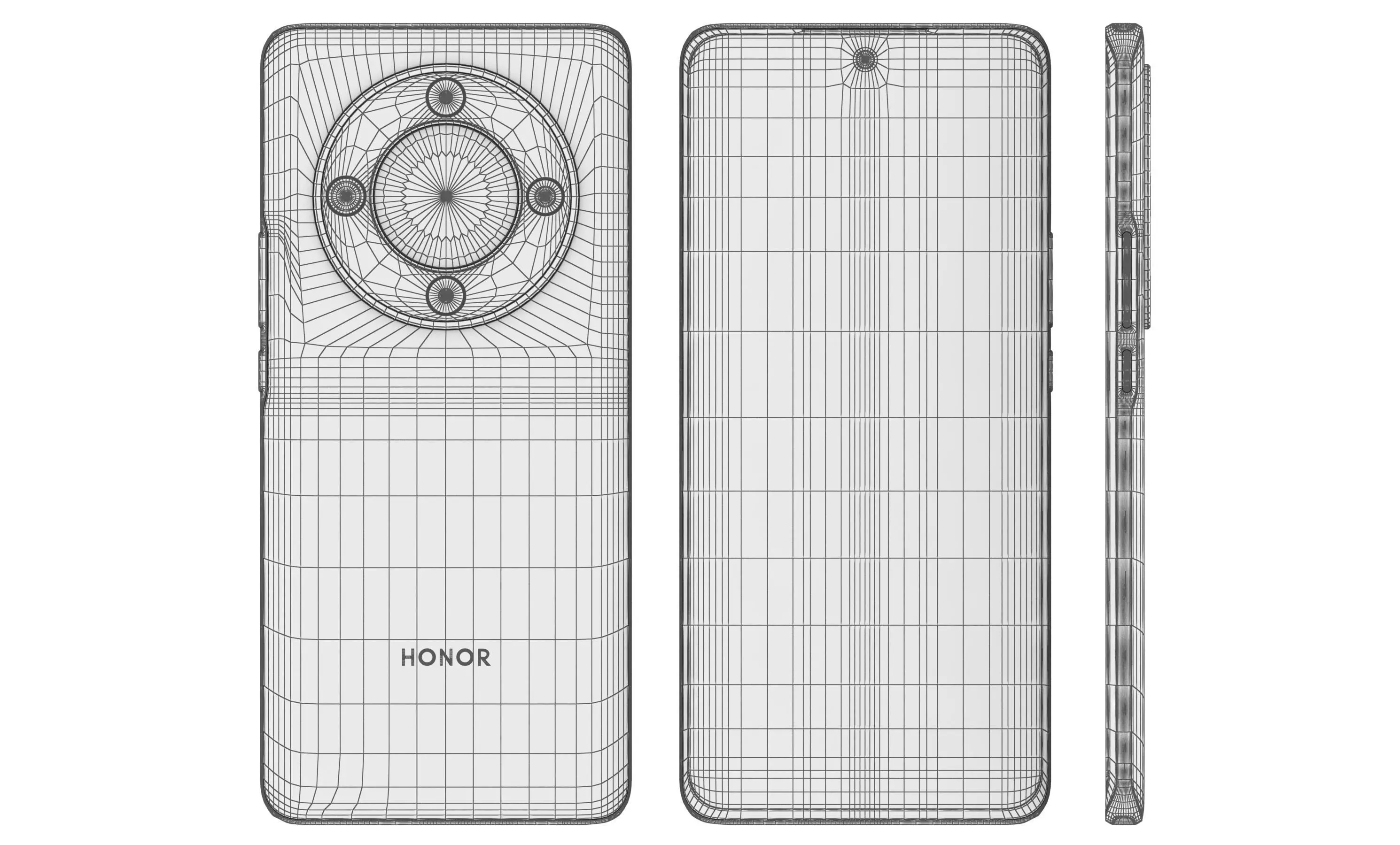 HONOR Magic6 Lite Black High Poly  3D model_11