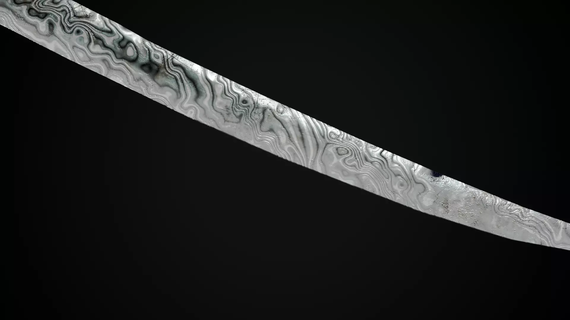 Snake Katana - Japanese Fantasy swords - Game ready 3D model Low-poly 3D model_28