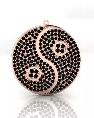 yin and yang jewelry pendant