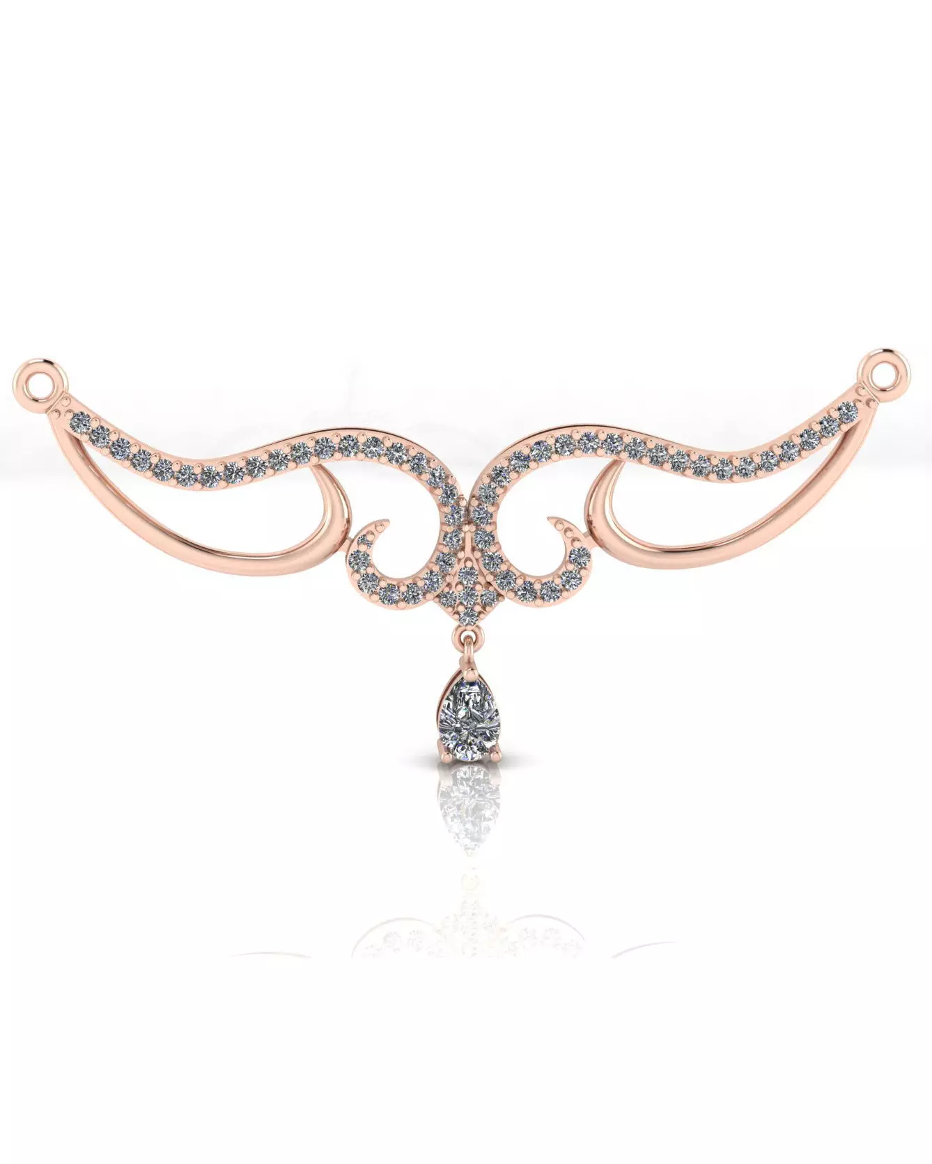 pear jewelry neckless 3D print model